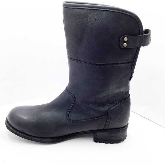 {UGG}Aldon Water Resistant Leather Boot - Picture 3 of 16